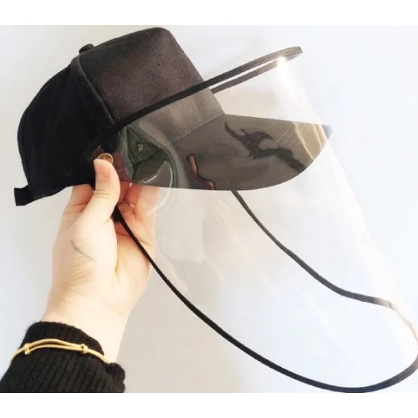 Jockey hat with protection shield