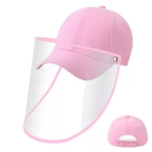 Pink Jockey hat with protection shield KH08