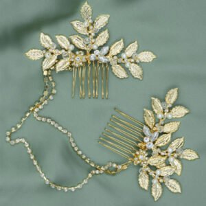 Bridal Combs with chain Br005